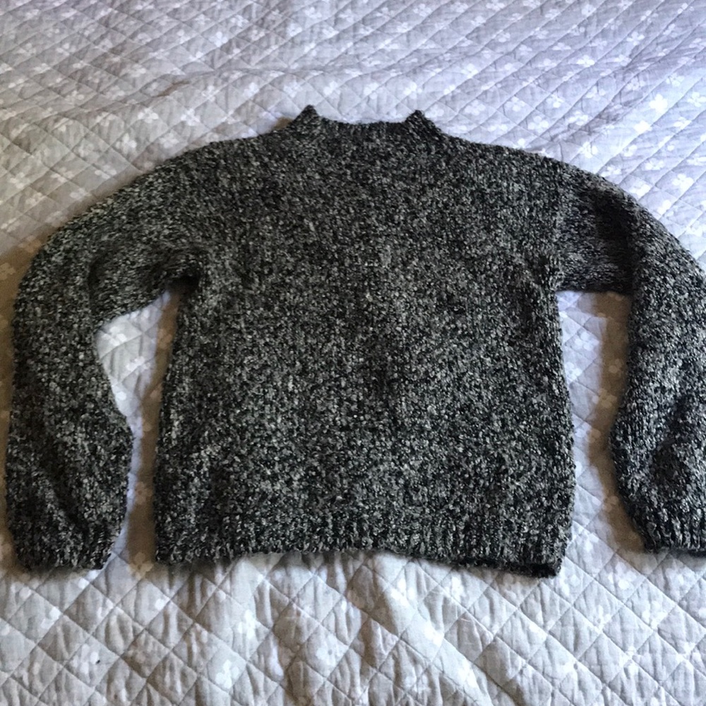 Black and grey sweater